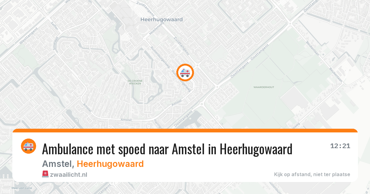 Ambulance met spoed naar Amstel in Heerhugowaard — 12 feb 2026