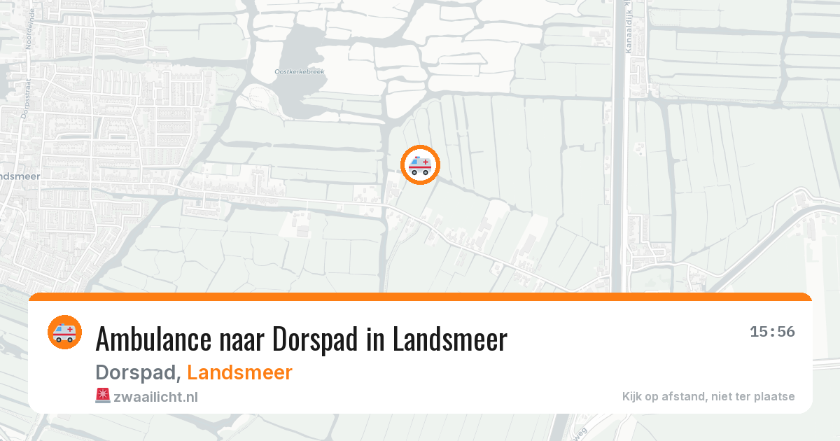 Ambulance naar Dorspad in Landsmeer — 2 aug 2026