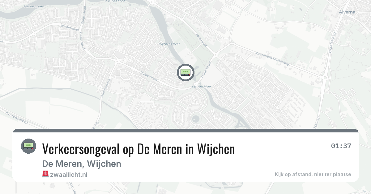 Verkeersongeval op De Meren in Wijchen — 8 mei 2026