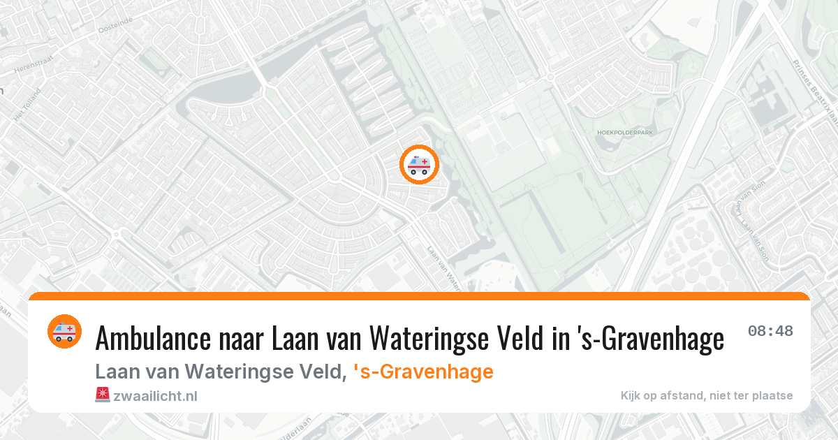 Ambulance naar Laan van Wateringse Veld in 's-Gravenhage — 12 jul 2026