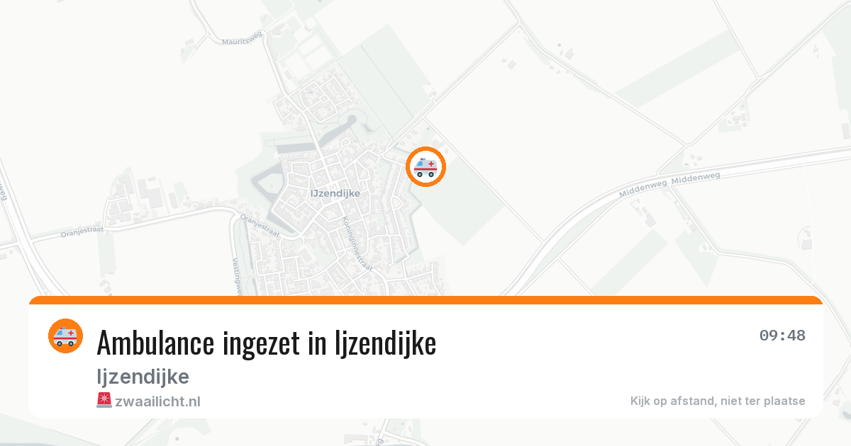 Ambulance ingezet in Ijzendijke — 12 aug 2026