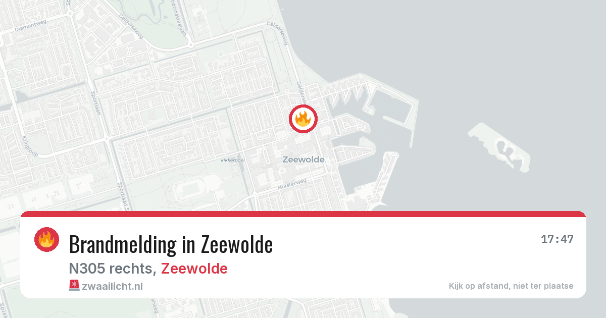 Brandmelding in Zeewolde — 15 jun 2026