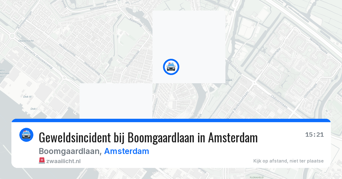 Geweldsincident bij Boomgaardlaan in Amsterdam — 26 jul 2026