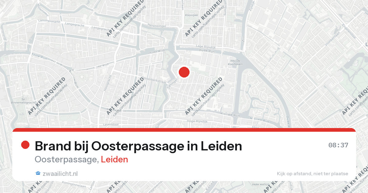 Brand bij Oosterpassage in Leiden — 18 feb 2026