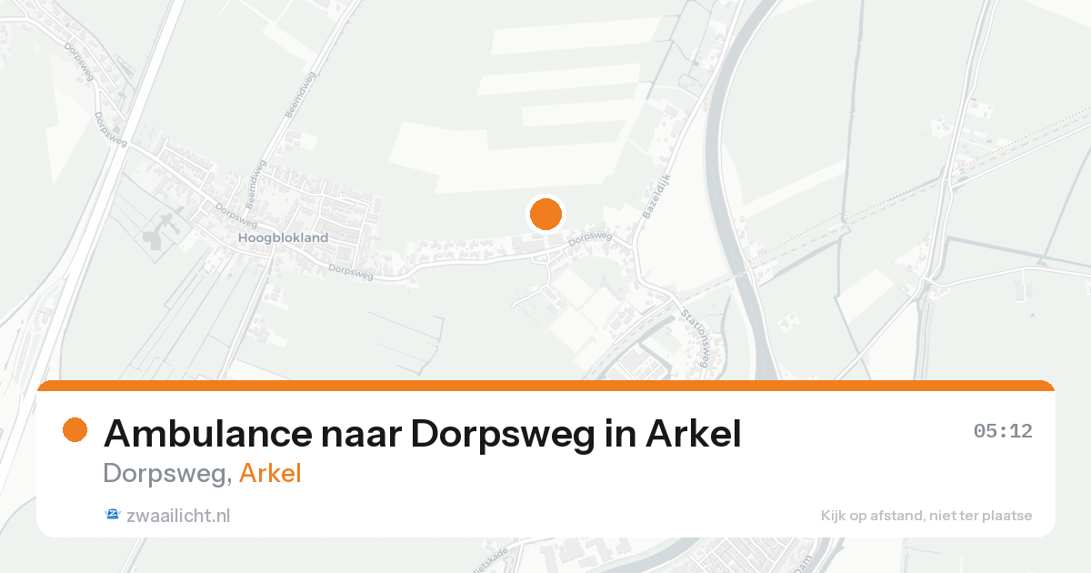 Ambulance naar Dorpsweg in Arkel — 23 aug 2026