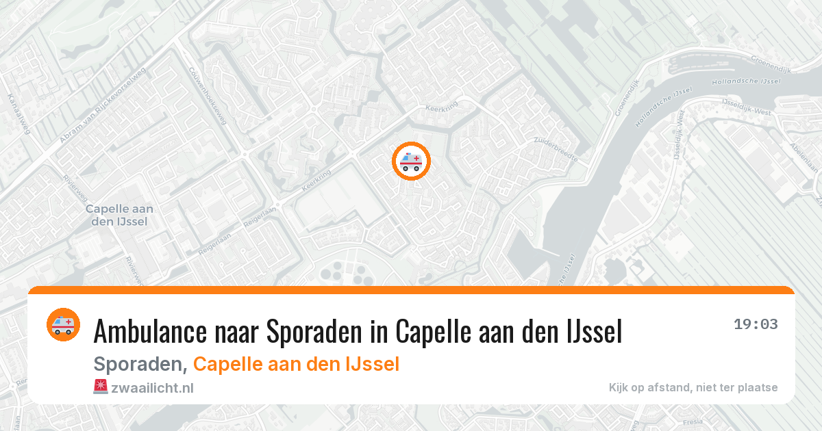 Ambulance naar Sporaden in Capelle aan den IJssel — 28 mei 2026