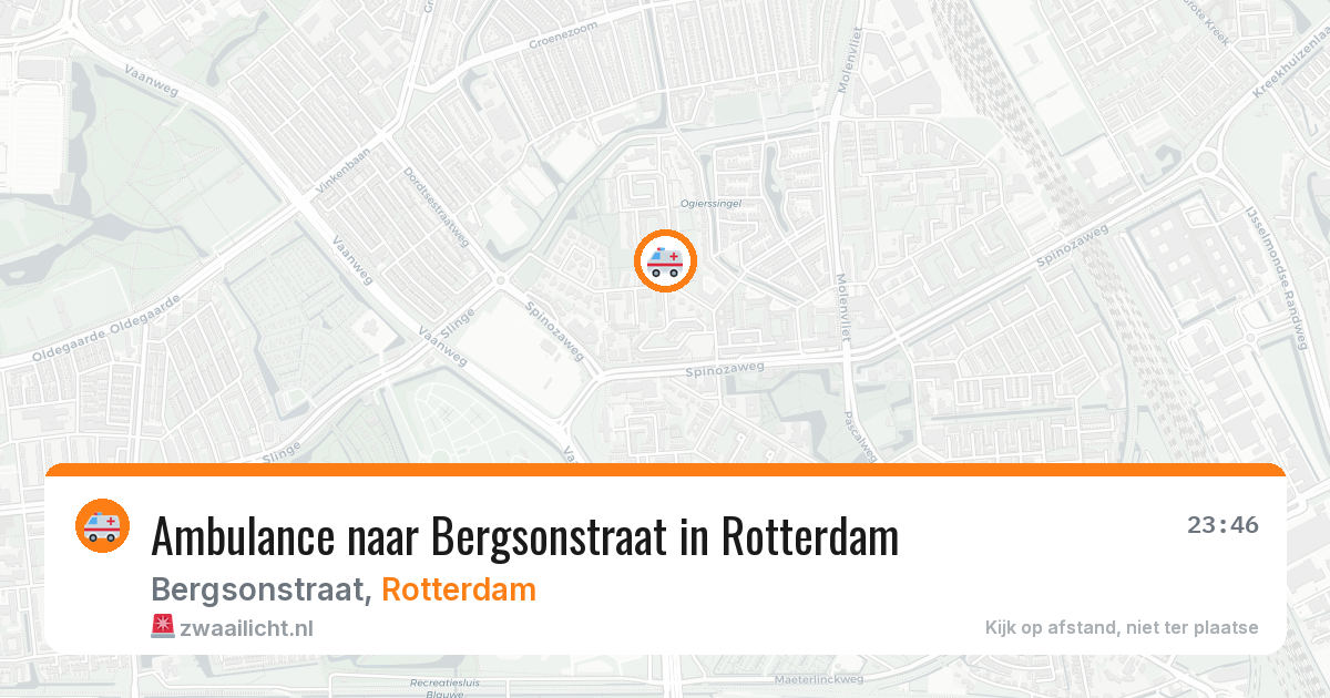 Ambulance naar Bergsonstraat in Rotterdam — 6 mei 2026