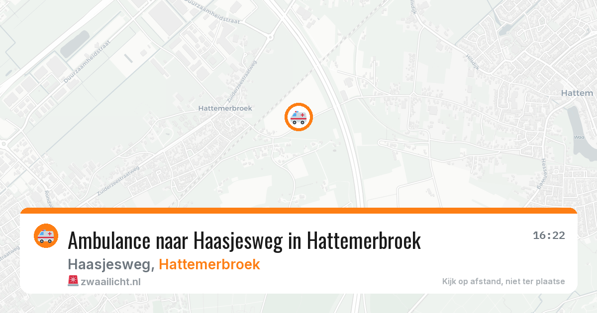 Ambulance naar Haasjesweg in Hattemerbroek — 12 apr 2026