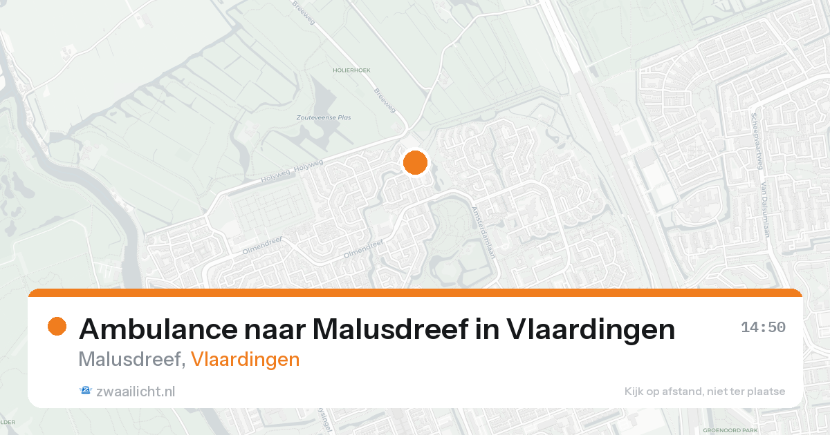 Ambulance naar Malusdreef in Vlaardingen — 17 aug 2026