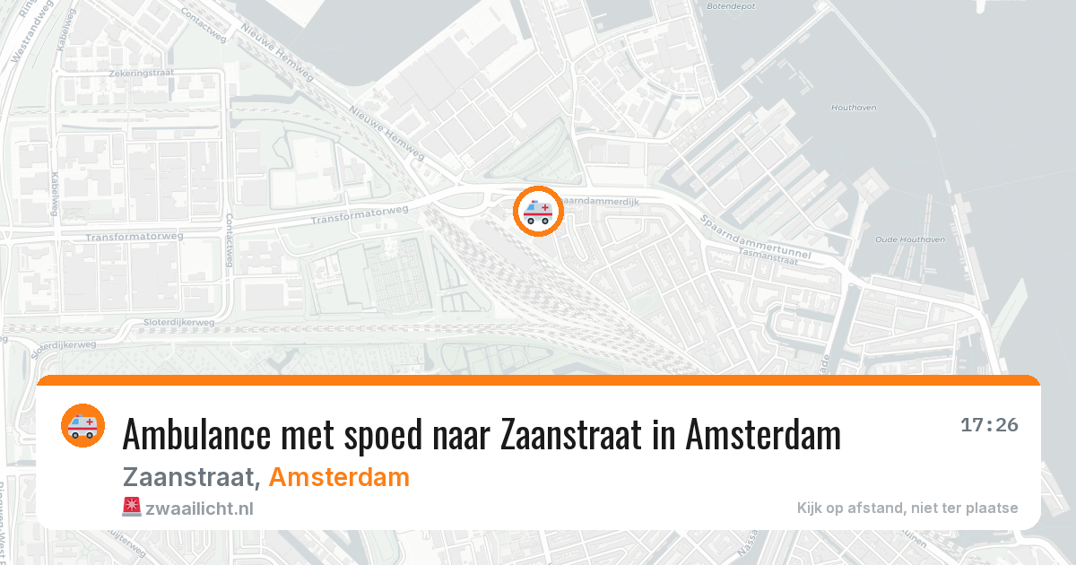 Ambulance met spoed naar Zaanstraat in Amsterdam — 3 aug 2026