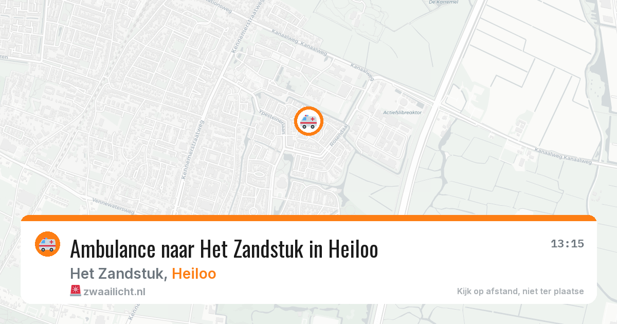 Ambulance naar Het Zandstuk in Heiloo — 13 jun 2026