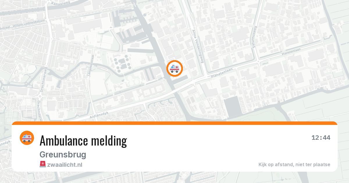 Ambulance melding — 7 aug 2026