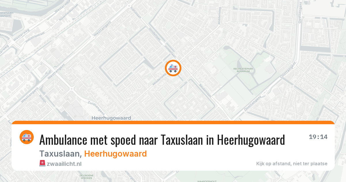 Ambulance met spoed naar Taxuslaan in Heerhugowaard — 4 feb 2026