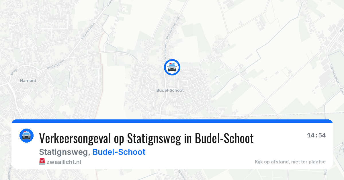 Verkeersongeval op Statignsweg in Budel-Schoot — 16 jun 2026