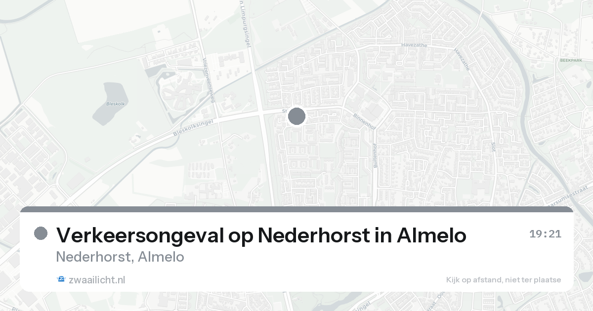 Verkeersongeval op Nederhorst in Almelo — 18 aug 2026