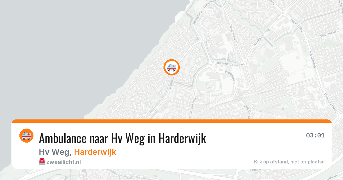 Ambulance naar Hv Weg in Harderwijk — 14 jun 2026