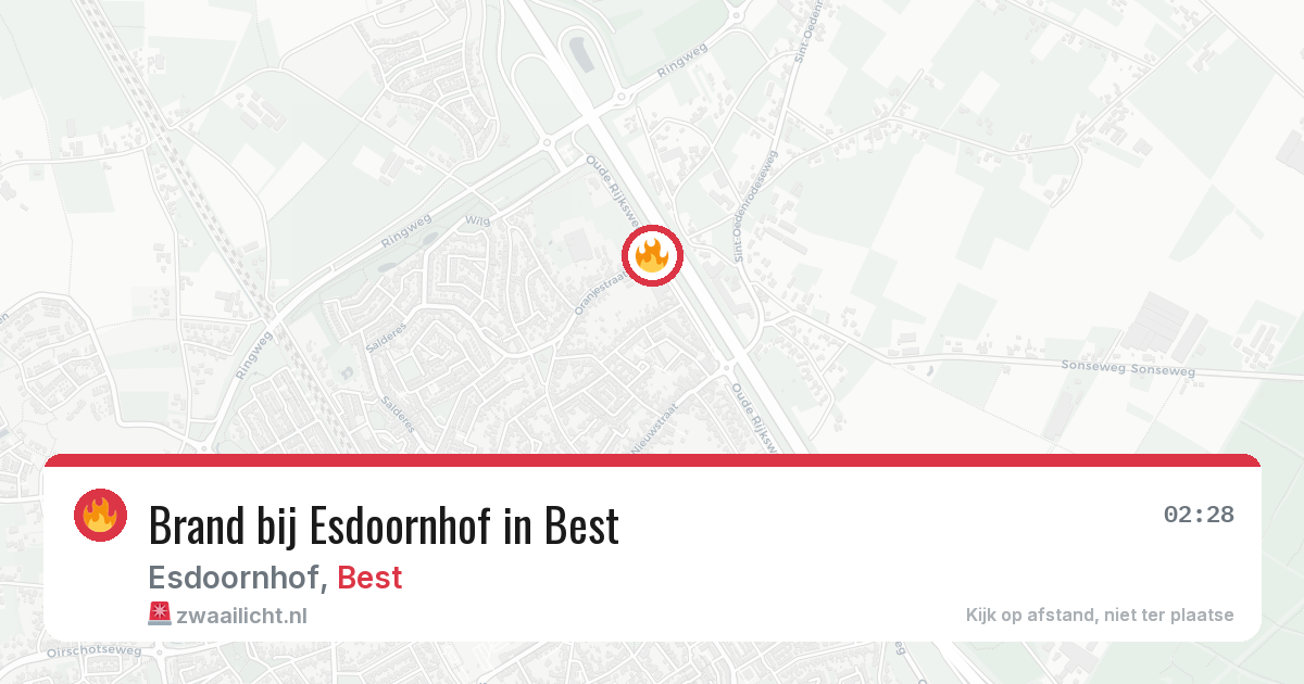 Brand bij Esdoornhof in Best — 4 jul 2026