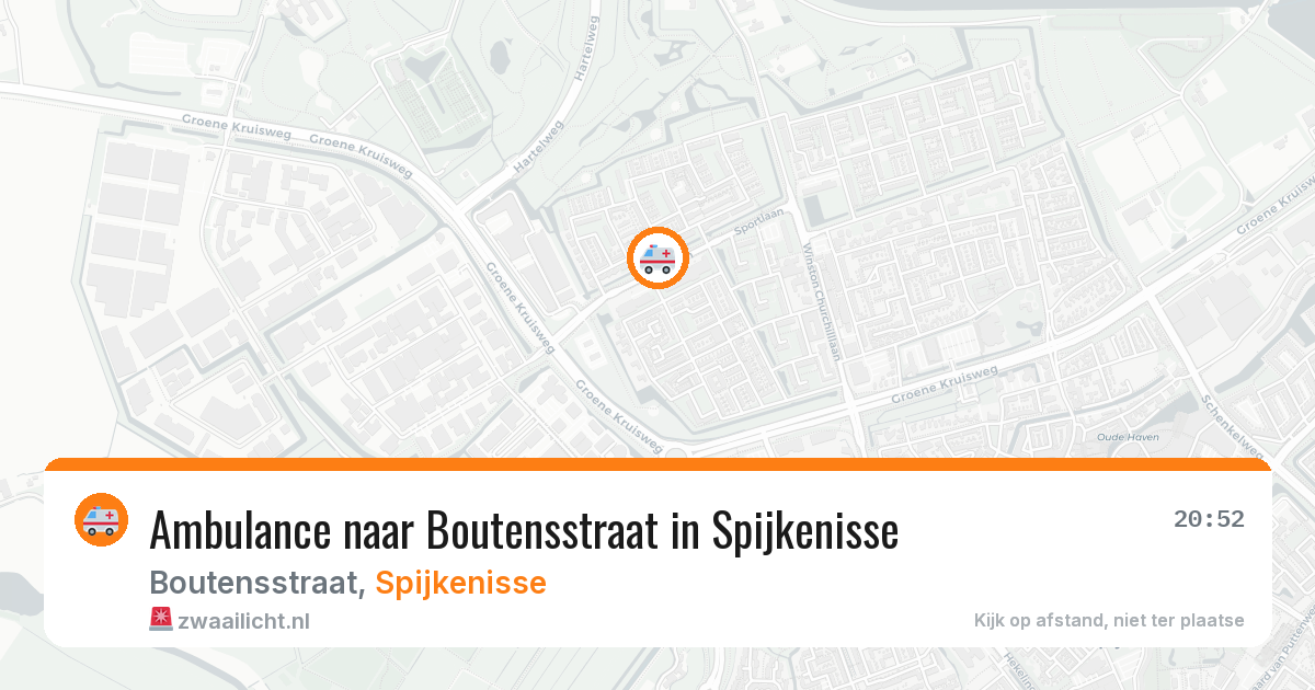 Ambulance naar Boutensstraat in Spijkenisse — 30 mrt 2026