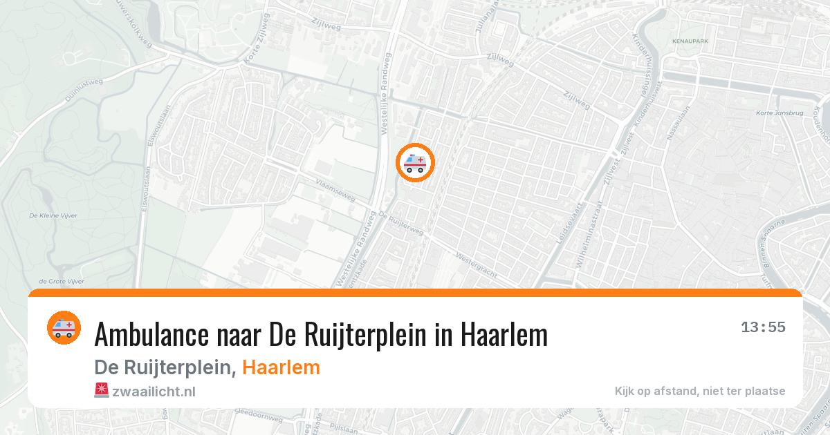 Ambulance naar De Ruijterplein in Haarlem — 27 jul 2026