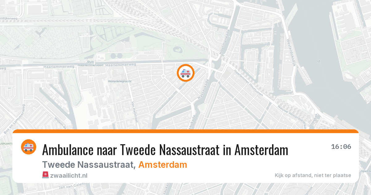 Ambulance naar Tweede Nassaustraat in Amsterdam — 14 jul 2026