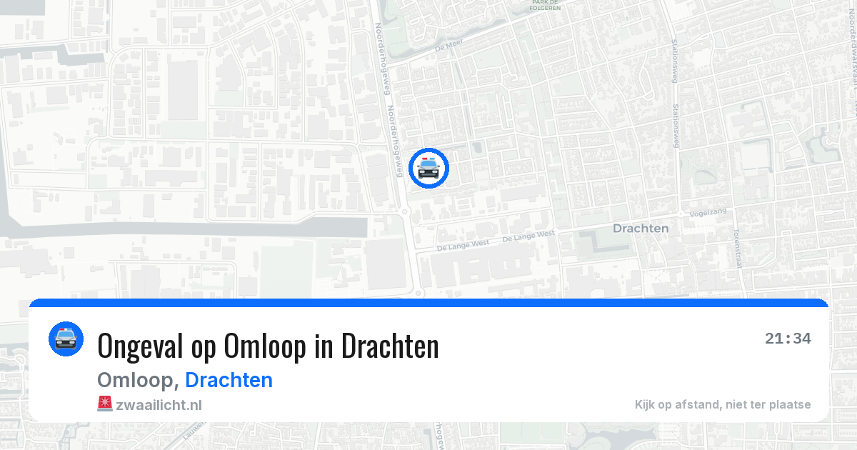 Ongeval op Omloop in Drachten — 9 aug 2026