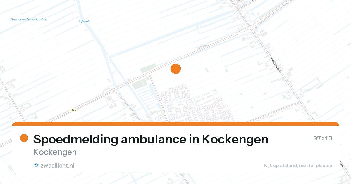 Spoedmelding ambulance in Kockengen — 28 aug 2026