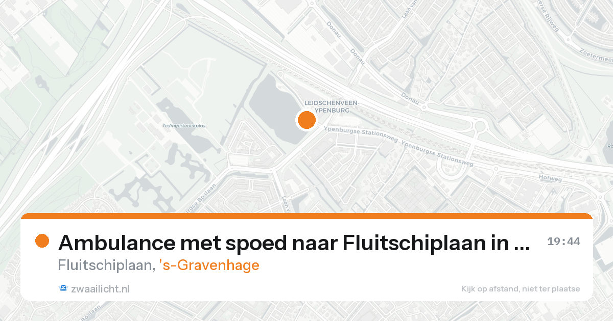 Ambulance met spoed naar Fluitschiplaan in 's-Gravenhage — 31 jan 2026