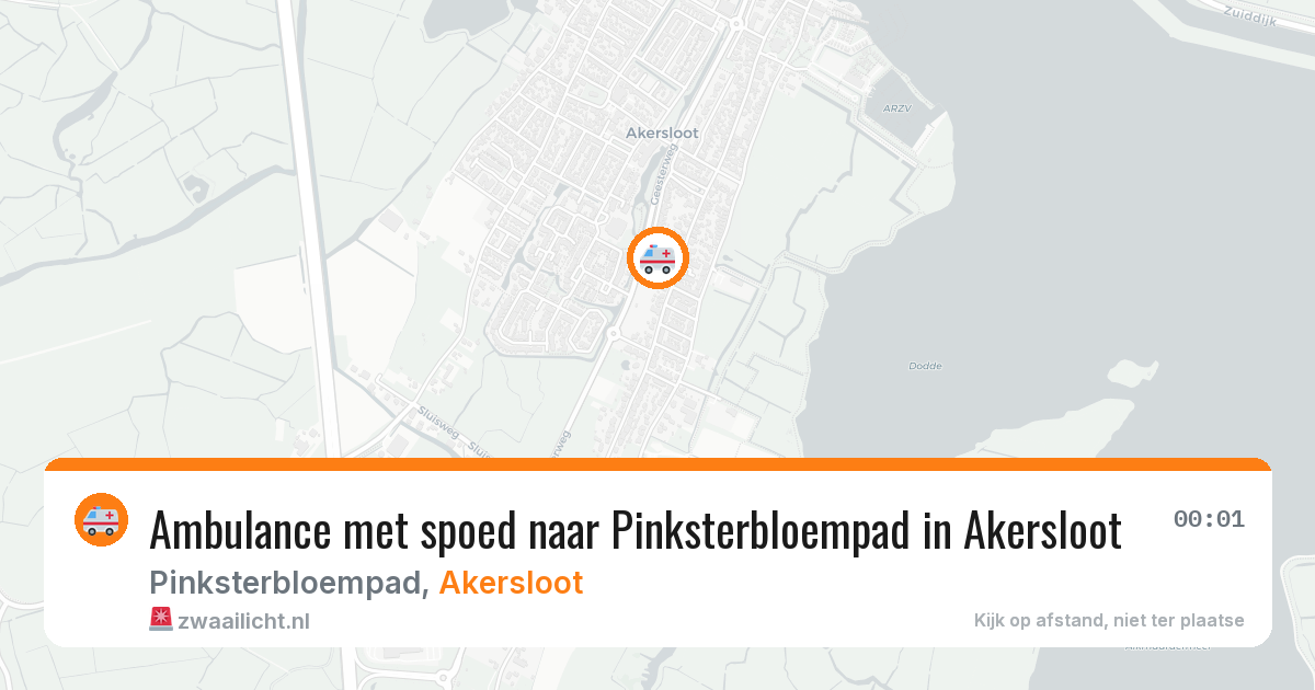 Ambulance met spoed naar Pinksterbloempad in Akersloot — 31 jul 2026