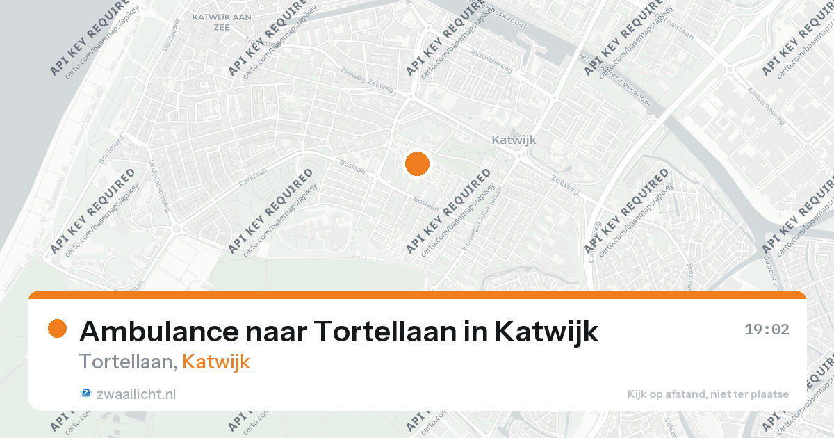 Ambulance naar Tortellaan in Katwijk — 17 jul 2026