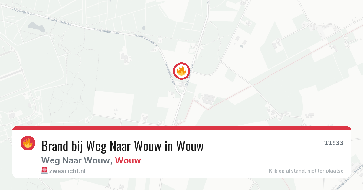 Brand bij Weg Naar Wouw in Wouw — 16 jul 2026