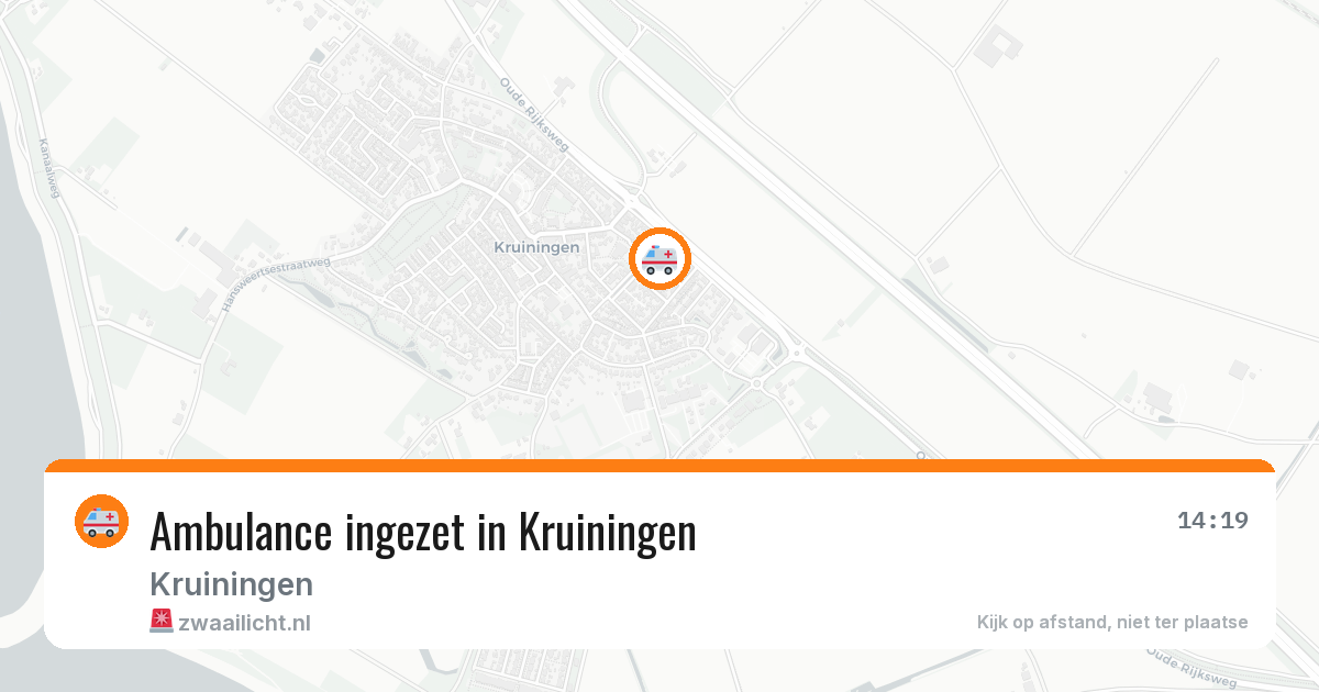 Ambulance ingezet in Kruiningen — 10 aug 2026