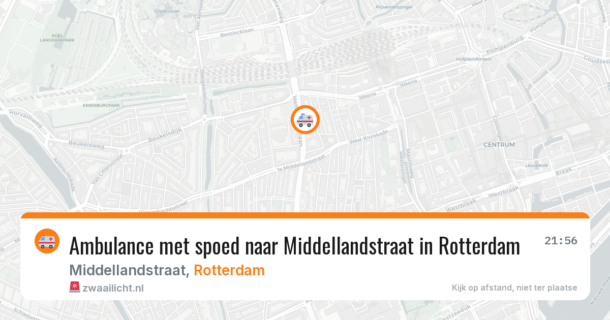 Ambulance met spoed naar Middellandstraat in Rotterdam — 1 jul 2026