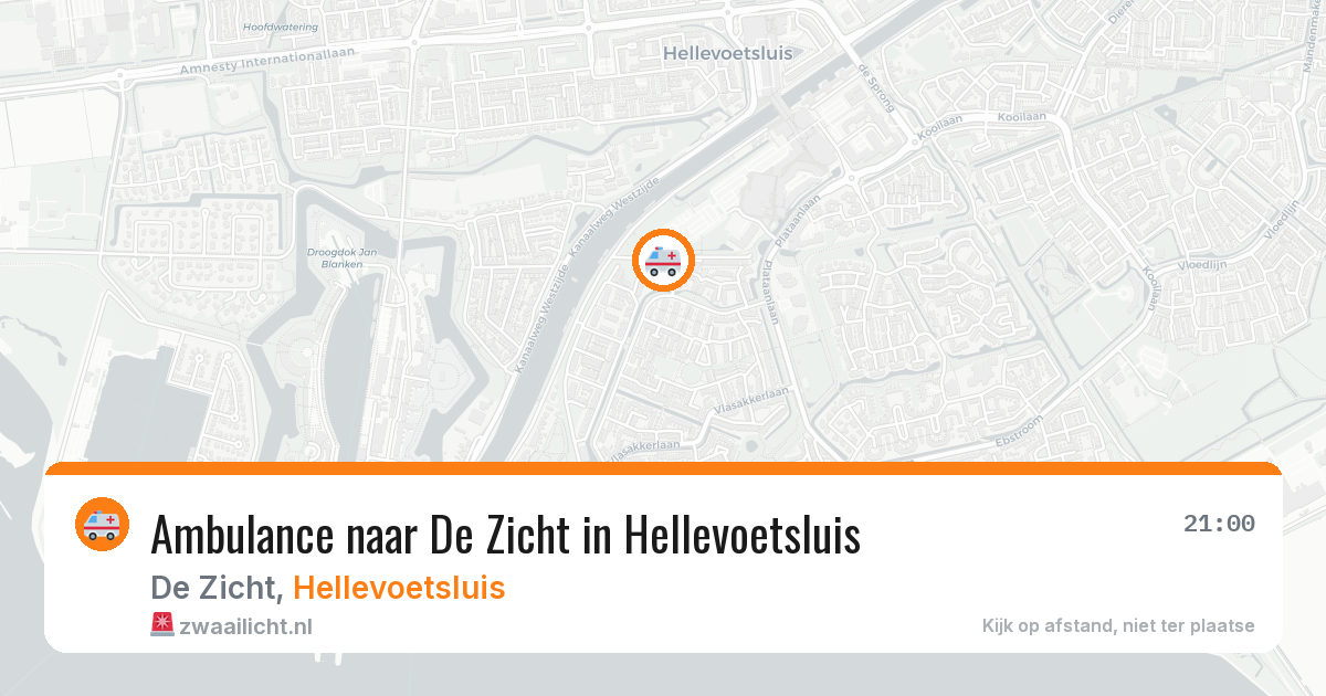 Ambulance naar De Zicht in Hellevoetsluis — 6 apr 2026