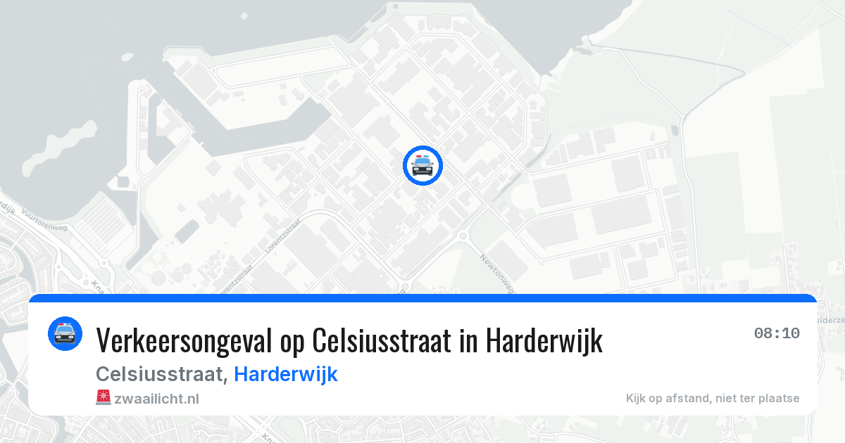 Verkeersongeval op Celsiusstraat in Harderwijk — 18 mei 2026