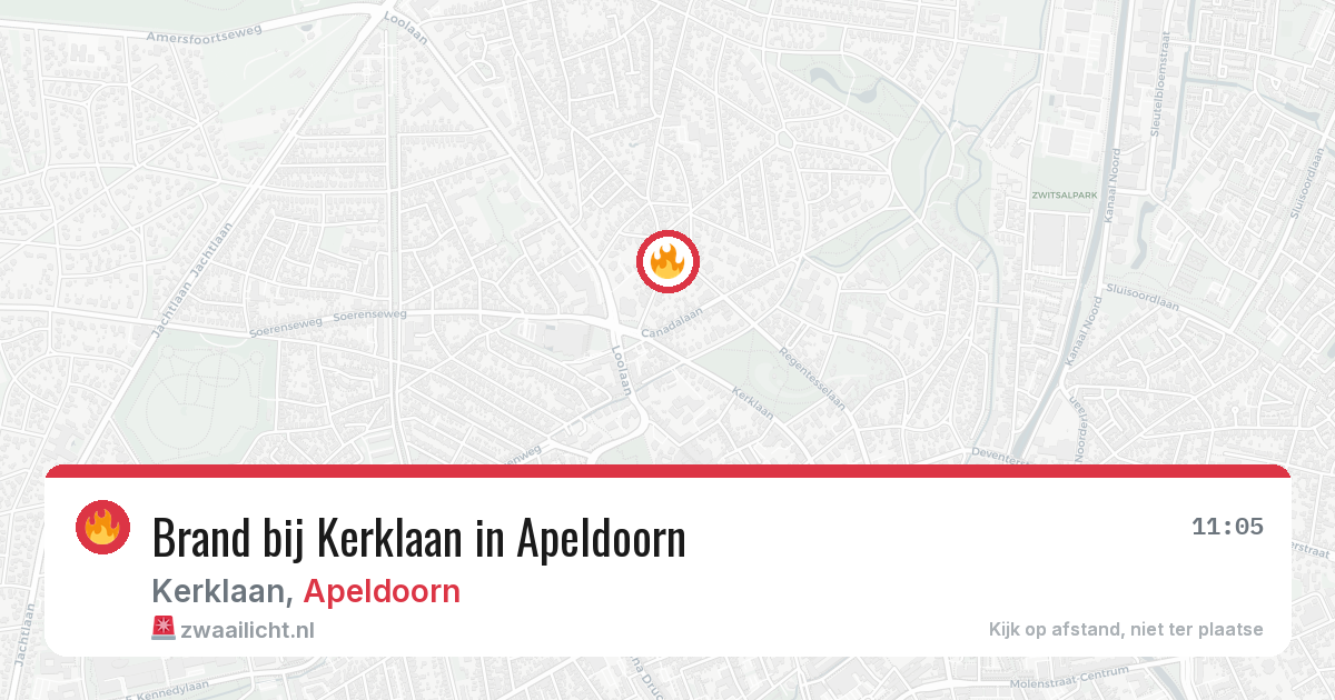 Brand bij Kerklaan in Apeldoorn — 22 jun 2026
