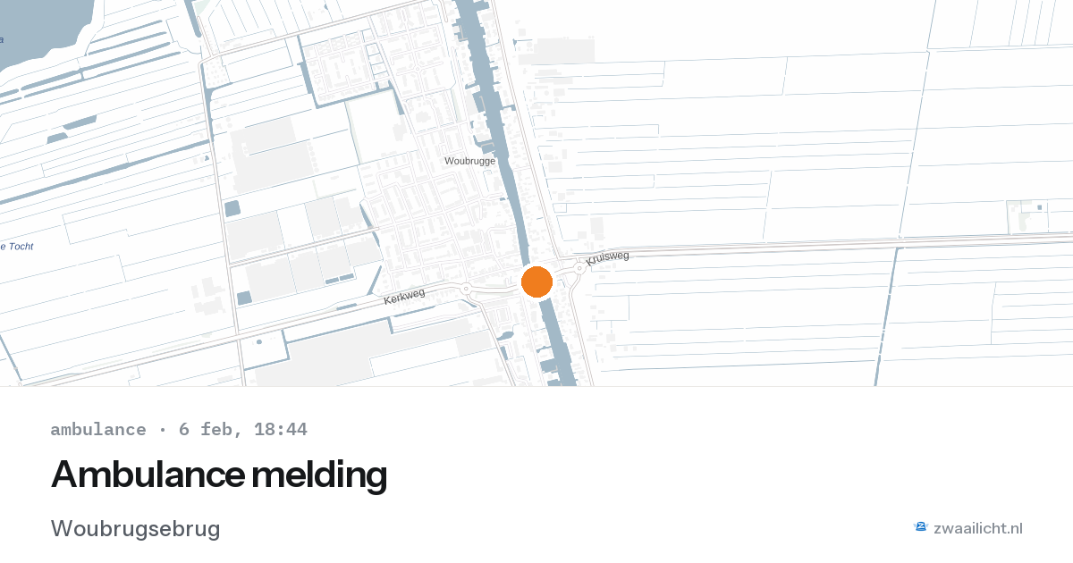 Ambulance melding — 6 feb 2026
