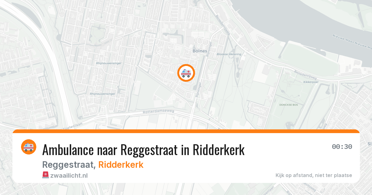 Ambulance naar Reggestraat in Ridderkerk — 12 mei 2026