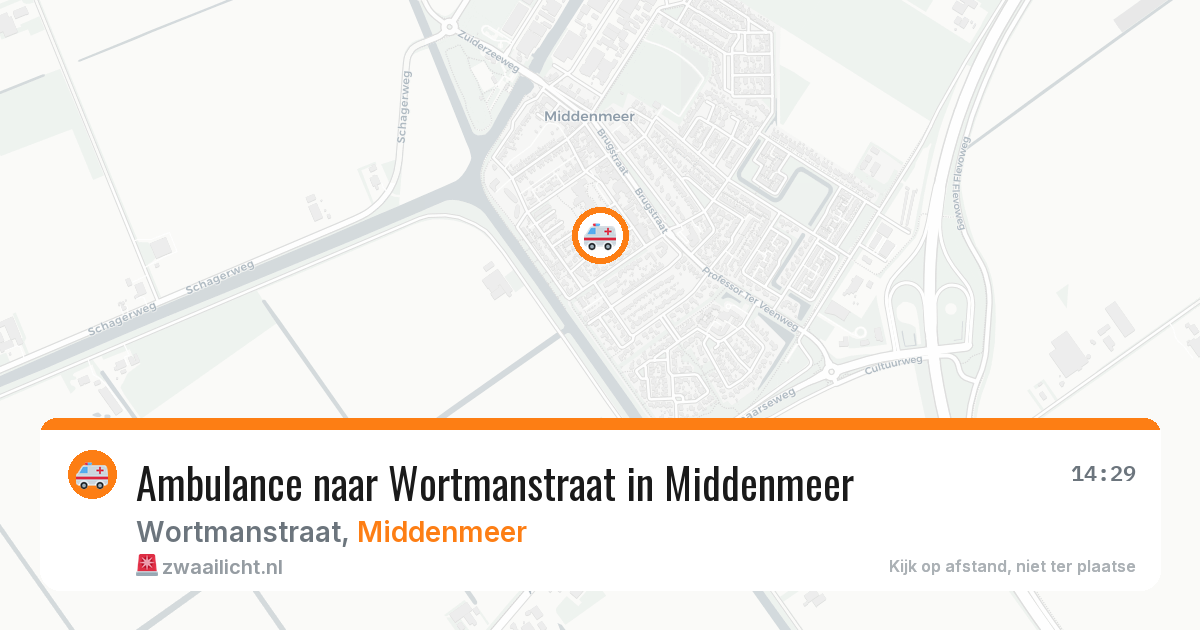 Ambulance naar Wortmanstraat in Middenmeer — 21 mrt 2026
