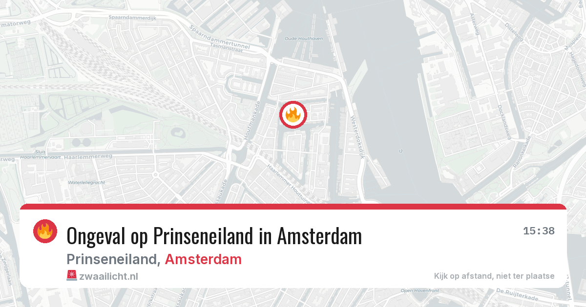 Ongeval op Prinseneiland in Amsterdam — 14 jun 2026
