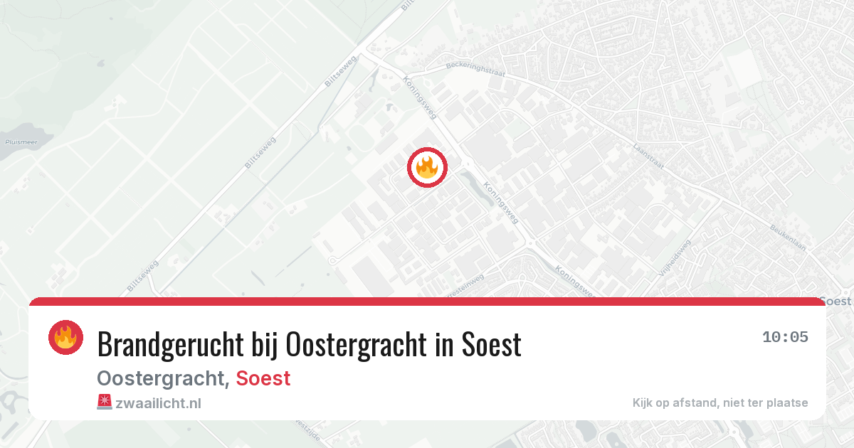 Brandgerucht bij Oostergracht in Soest — 1 apr 2026