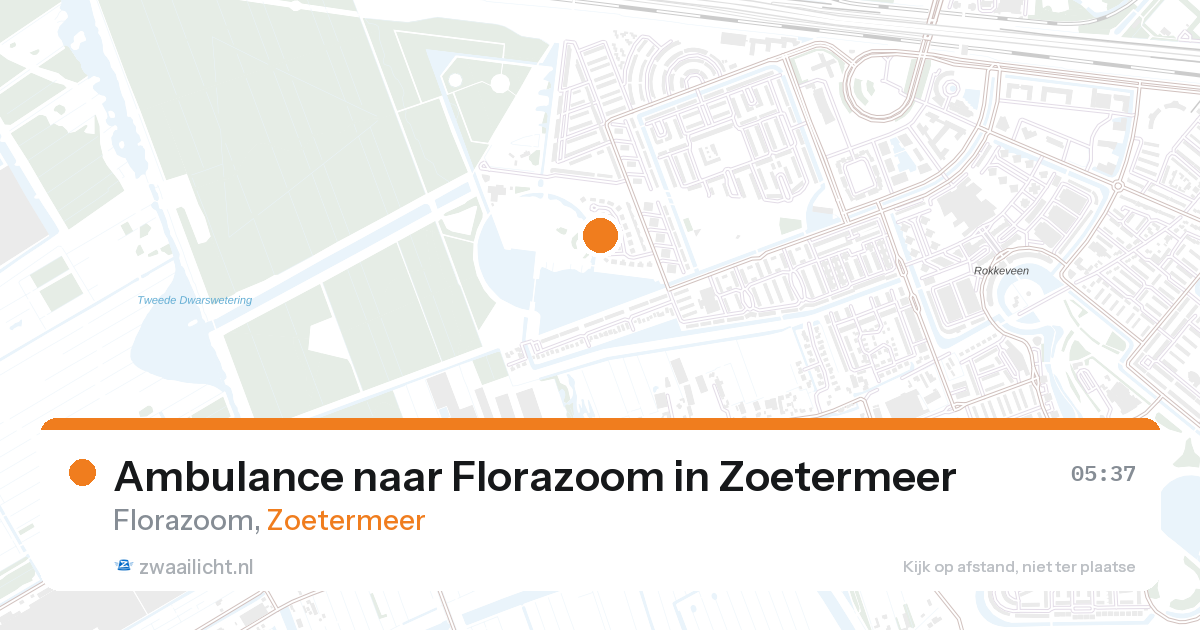Ambulance naar Florazoom in Zoetermeer — 27 aug 2026