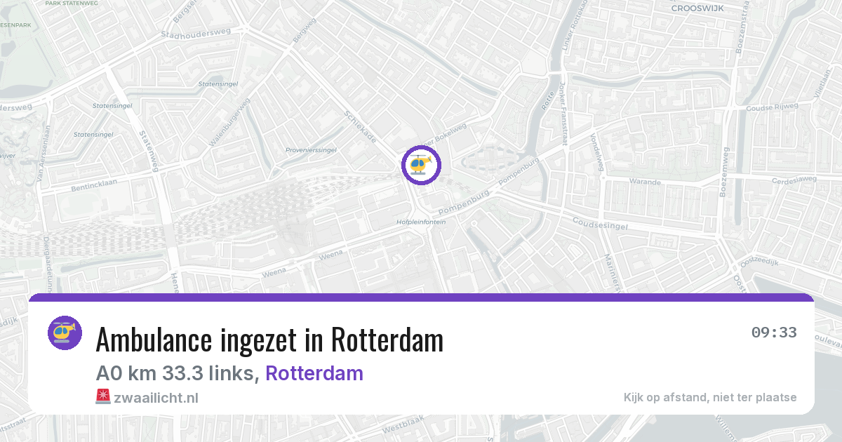 Ambulance ingezet in Rotterdam — 30 jun 2026