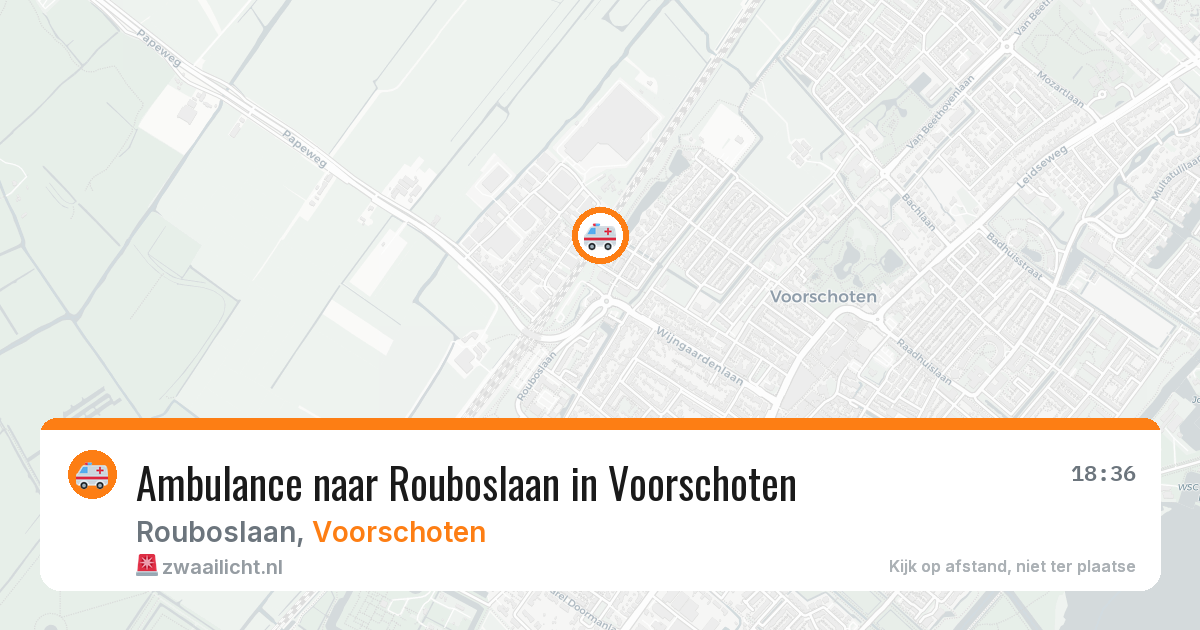 Ambulance naar Rouboslaan in Voorschoten — 27 jan 2026