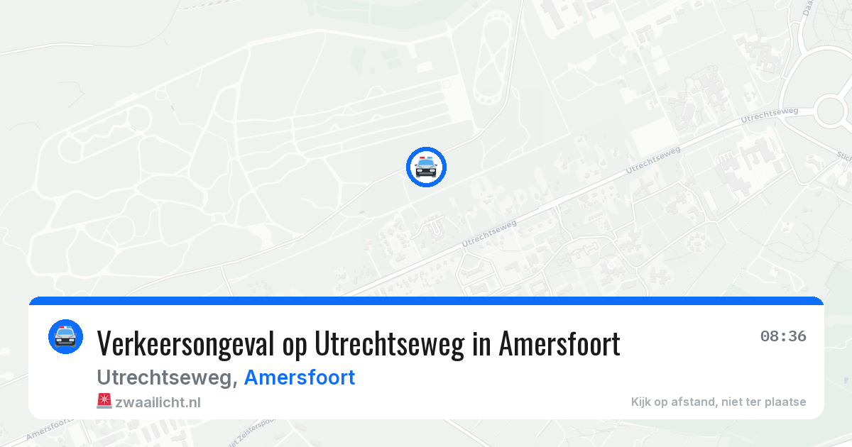 Verkeersongeval op Utrechtseweg in Amersfoort — 1 jul 2026