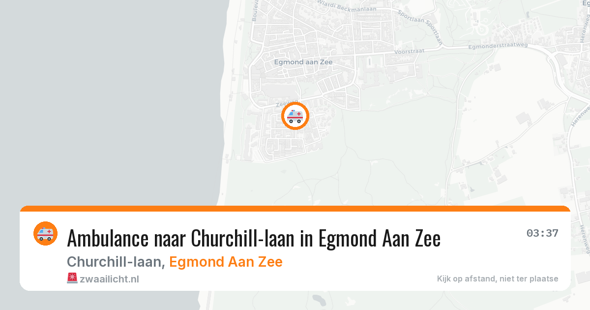 Ambulance naar Churchill-laan in Egmond Aan Zee — 30 jan 2026