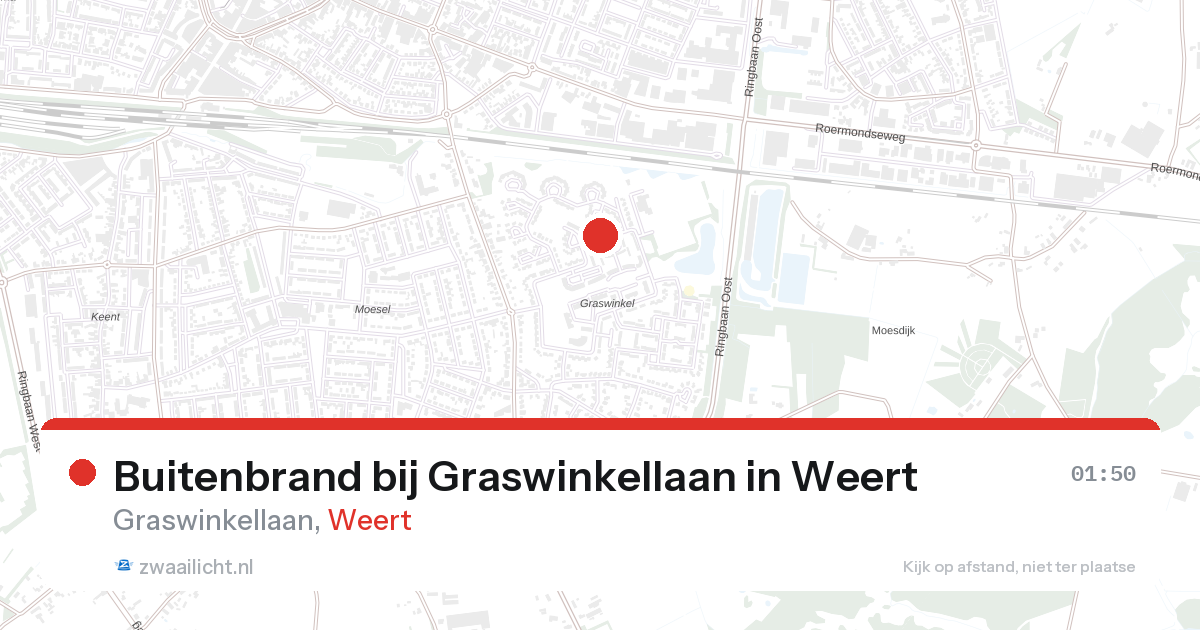 Buitenbrand bij Graswinkellaan in Weert — 26 aug 2026