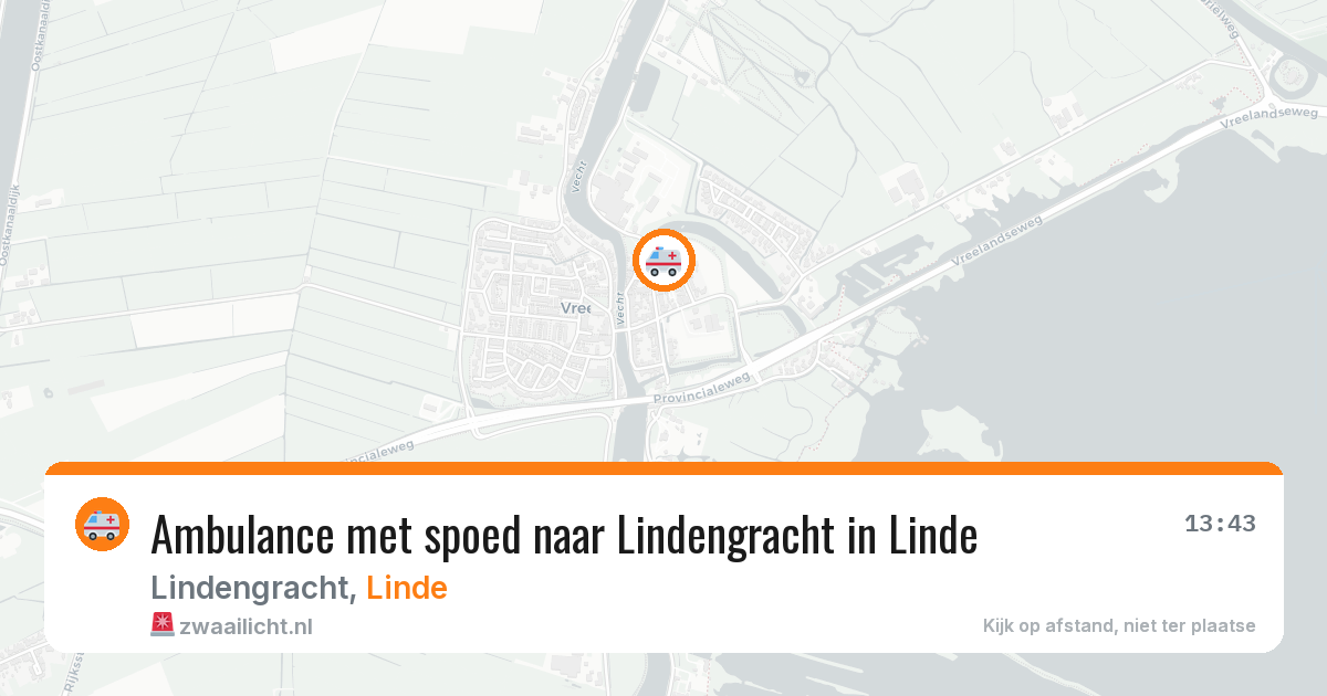 Ambulance met spoed naar Lindengracht in Linde — 24 feb 2026