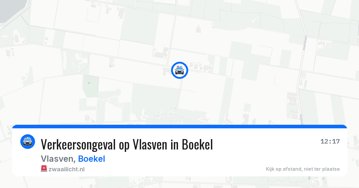 Verkeersongeval op Vlasven in Boekel — 10 mei 2026