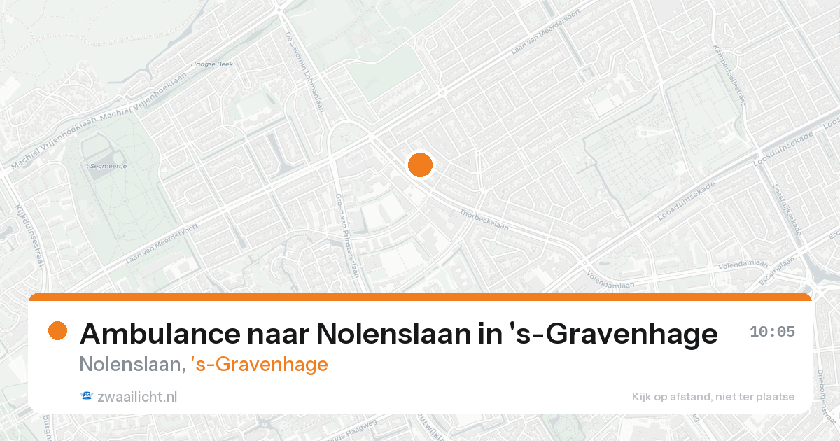 Ambulance naar Nolenslaan in 's-Gravenhage — 8 feb 2026