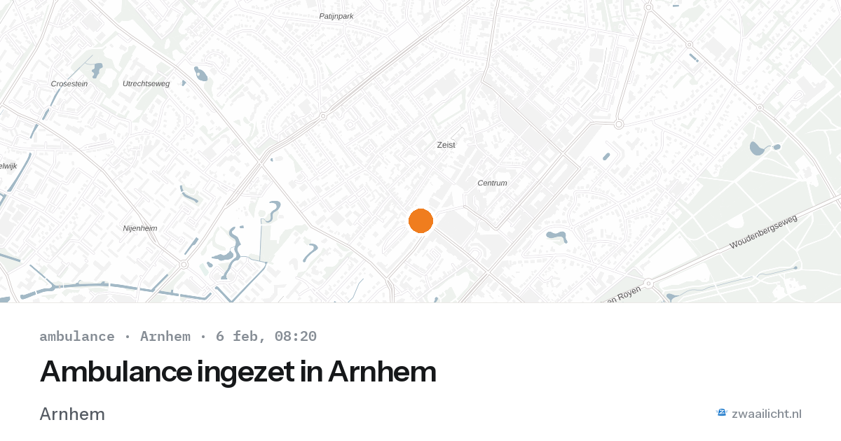 Ambulance ingezet in Arnhem — 6 feb 2026